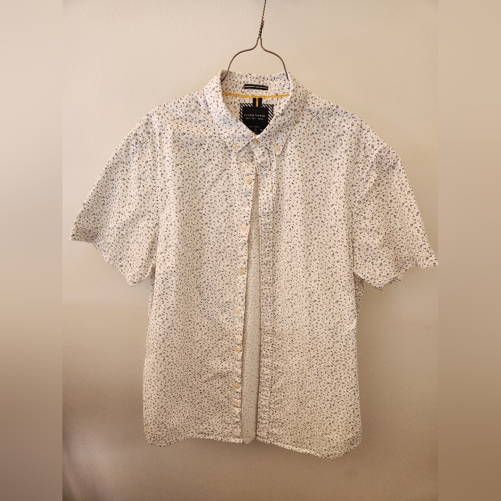 Men's Denim & Flower Shirt